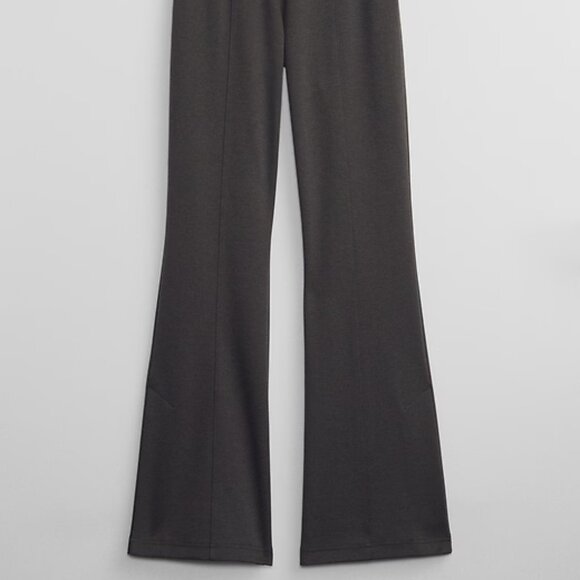GAP Charcoal Mid Rise Flare Ponte Pants/NWT/Medium - Picture 4 of 14